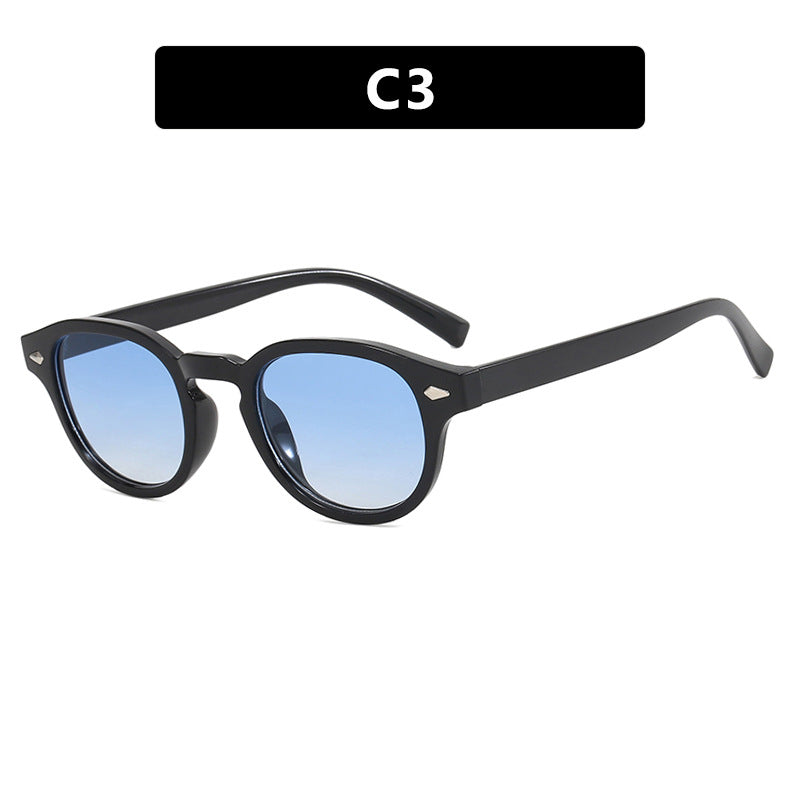 Damen runde Sonnenbrille mit elegantem Design und UV-Schutz Brehn