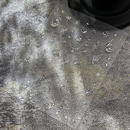 Himmlische Nagelkunst Folienaufkleber