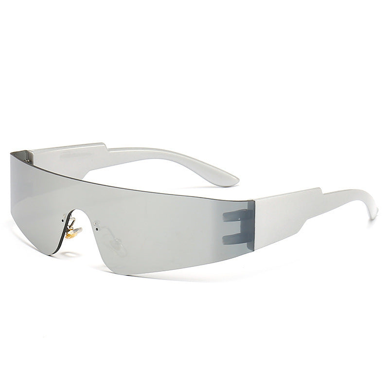 Damen Sportliche Sonnenbrille mit futuristischem Design Brehn