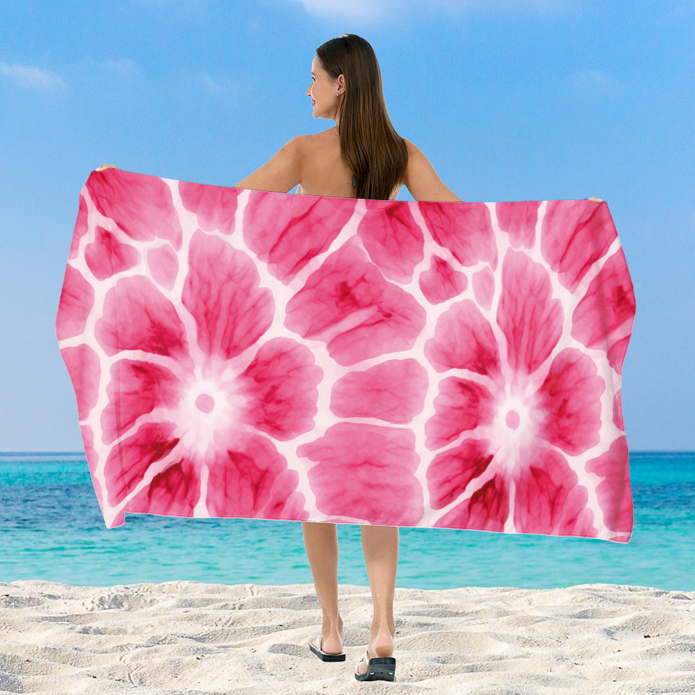 Strandtuch mit elegantem floralem Aquarelldesign Brehn