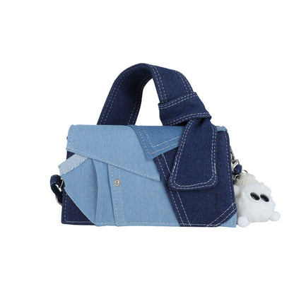Einzigartige Denim Schultertasche
