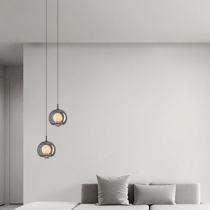 Moderne Glas Globus Pendelleuchte
