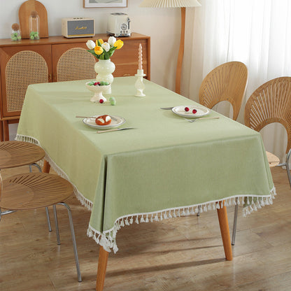 Elegante Quasten-Tischdecke