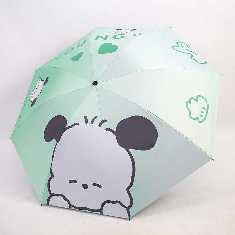 Damen Faltender Kinder-Regenschirm mit niedlichen Tiermotiven Brehn