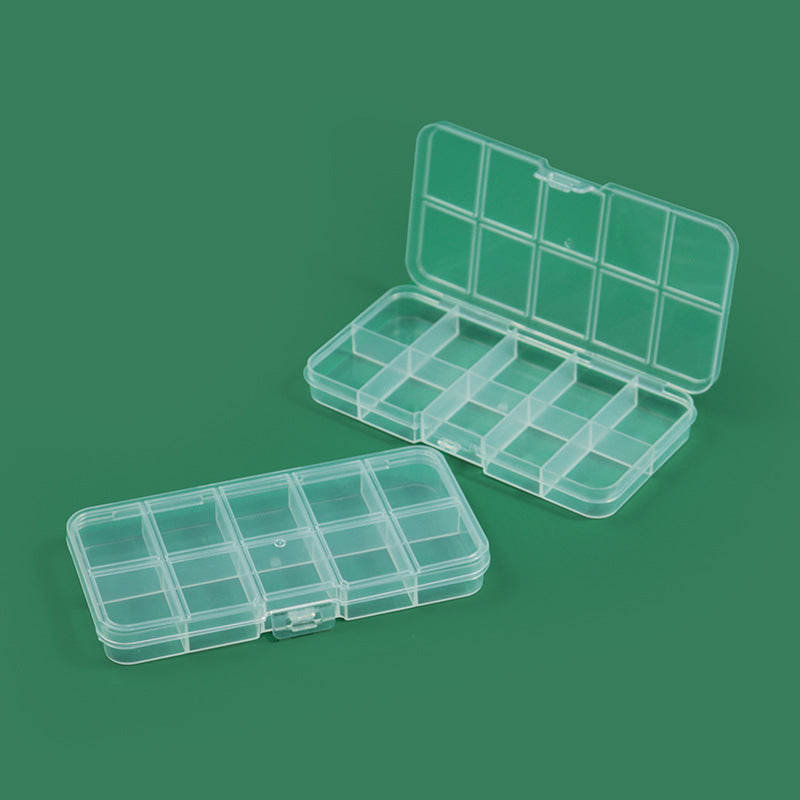 Modular transparente Multi-Compartment Lagerbox Brehn