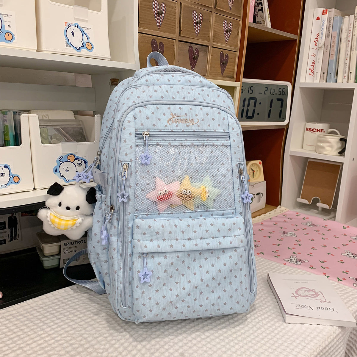 Stilvolles sternbedrucktes multifunktionales Rucksack Brehn