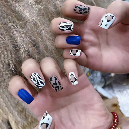 Kreatives Leopardenmuster Nagelkunstset