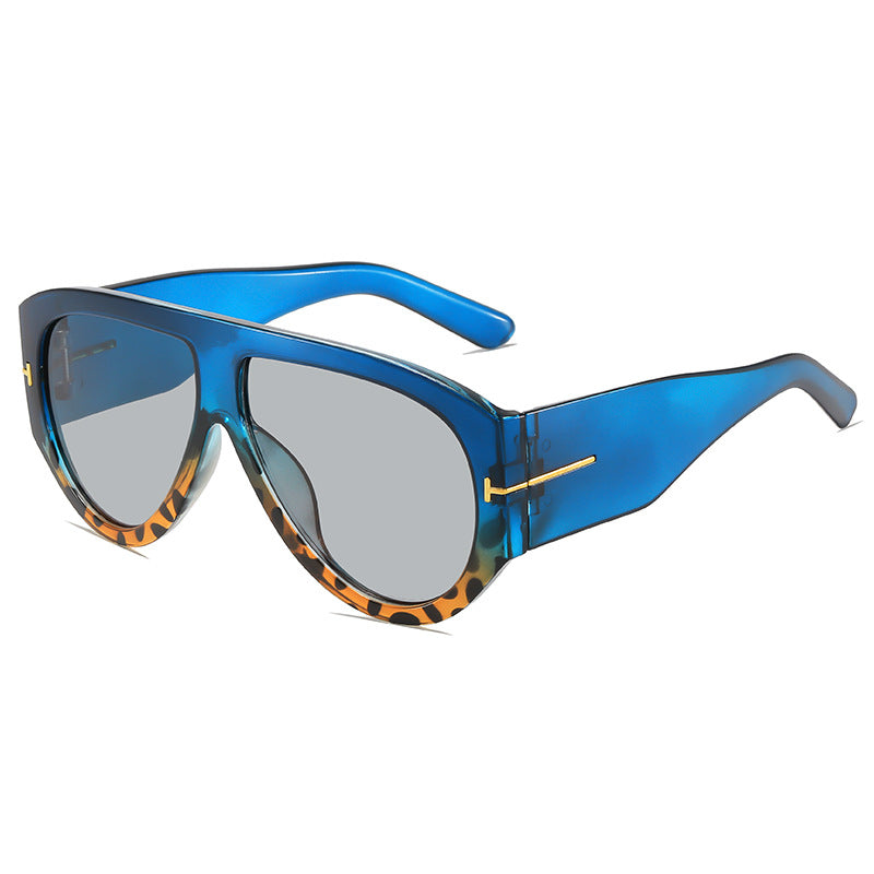 Modebewusste Übergroße Schild-Sonnenbrille Brehn