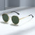Damen Modische Sonnenbrille im minimalistischen Rundrahmen Brehn