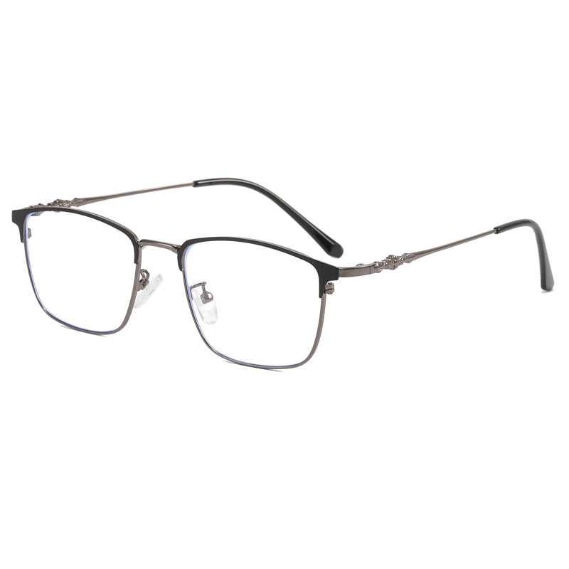 Damen modische quadratische Brille mit elegantem Metallrahmen Brehn