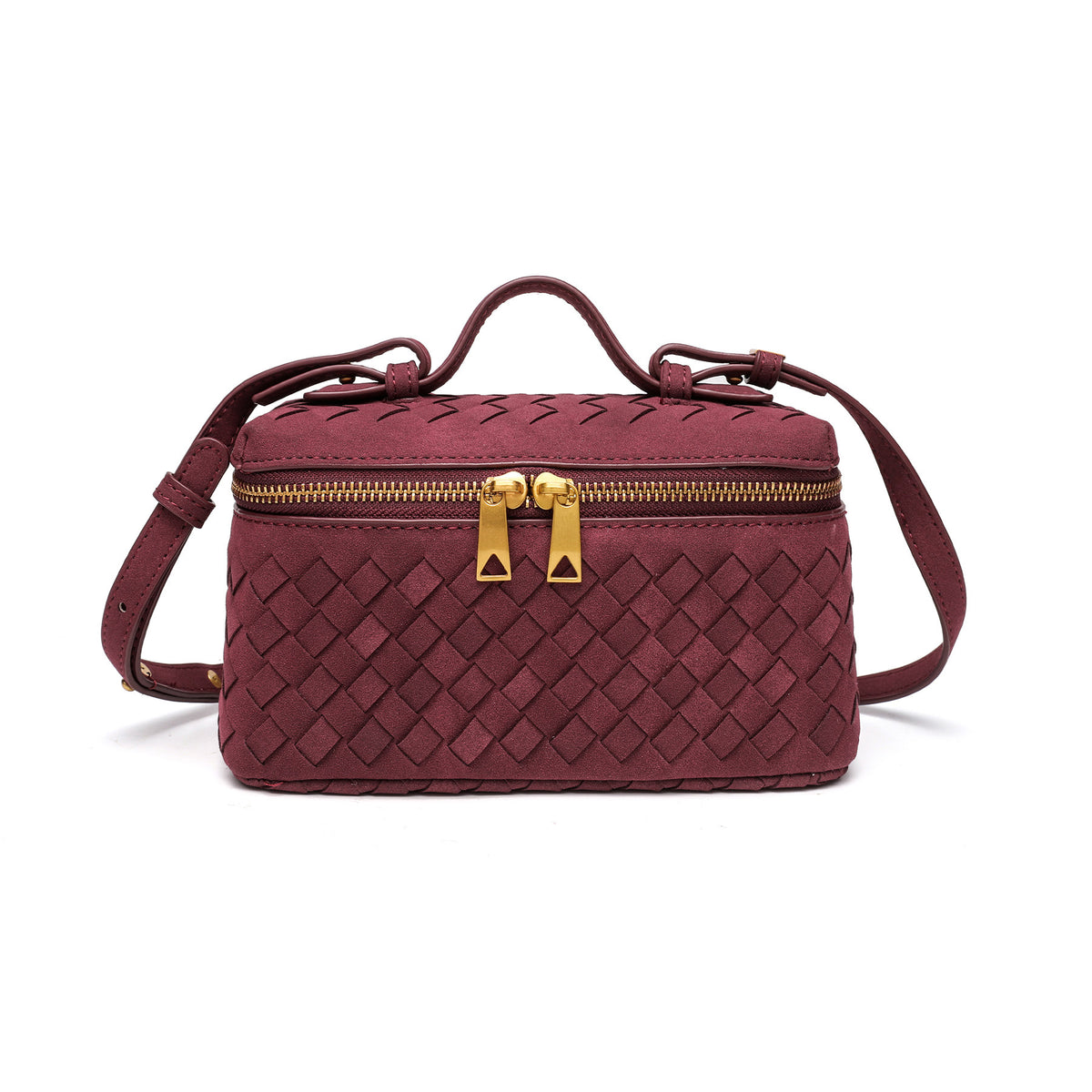 Texturierte Wildleder-Crossbody-Handtasche Brehn