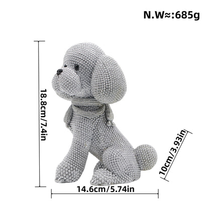 Dekorative Hundefigur im modernen Design Brehn