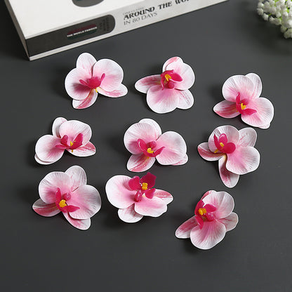 Künstliche Orchideenblütenakzente für die Wohnkultur