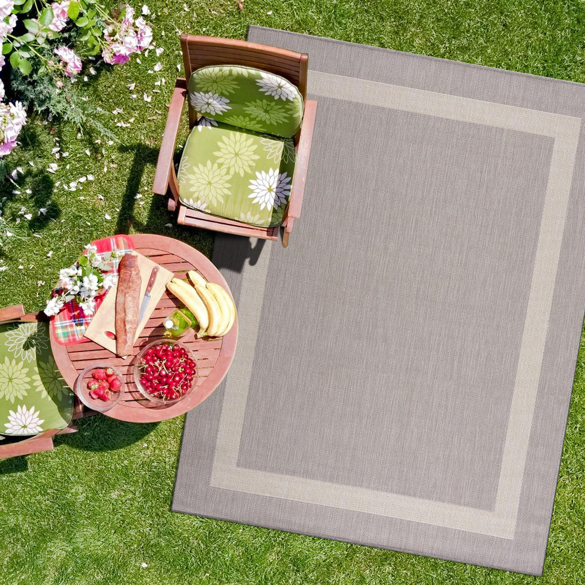 Outdoor Patio Bereich Teppich