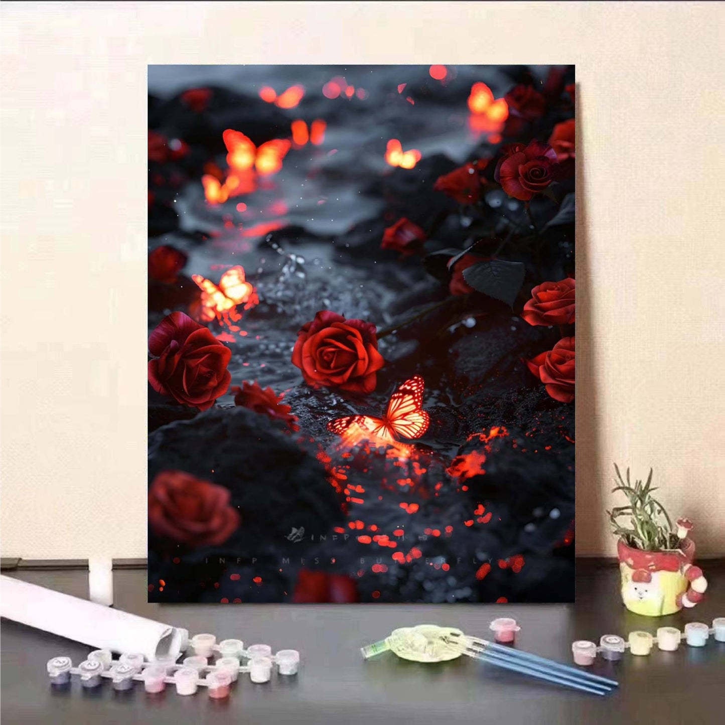Floral Fantasy Malen nach Zahlen Wandkunst Brehn