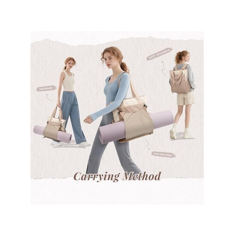 Yoga-Rucksack mit Praktischem Roll-Up Fach Brehn