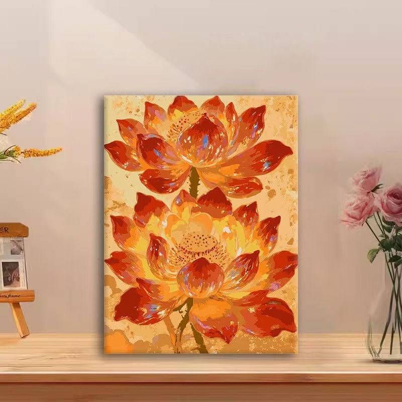 Blumenmuster Wandkunst Leinwanddruck Brehn