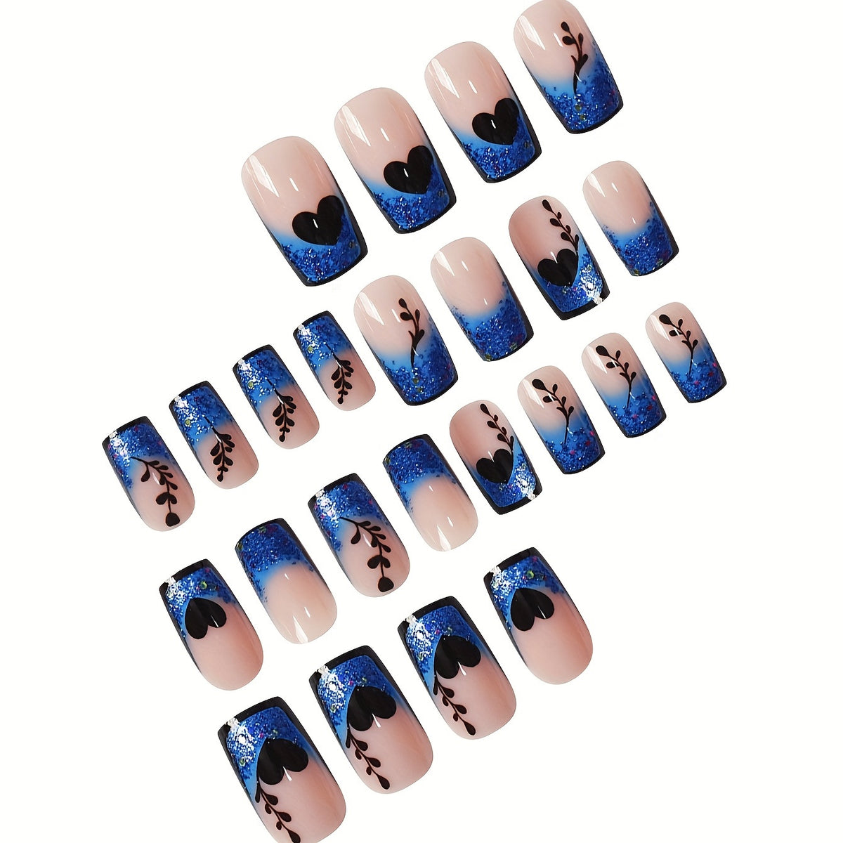 Künstlerische Farbverlauf Nagelkunst Brehn