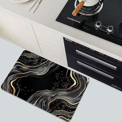 Luxuriöse Blättermuster Badematte