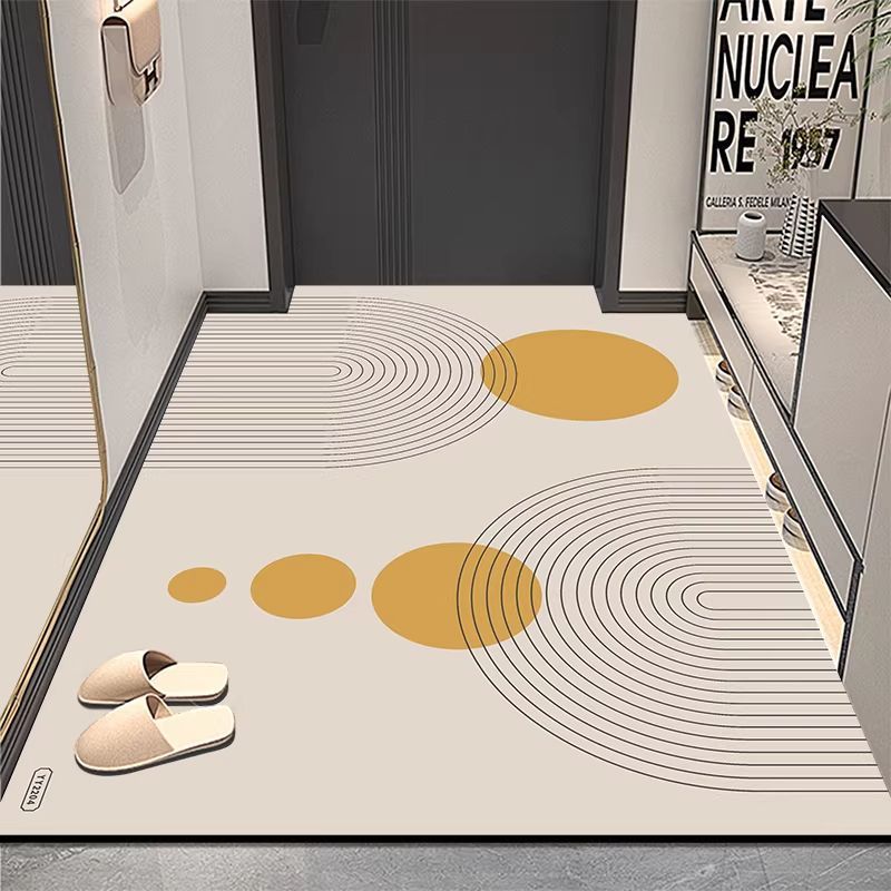Modern geometrischer Eingangsbereich Teppich