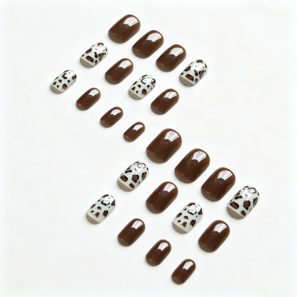 Leopard Print Nagelkunst Set