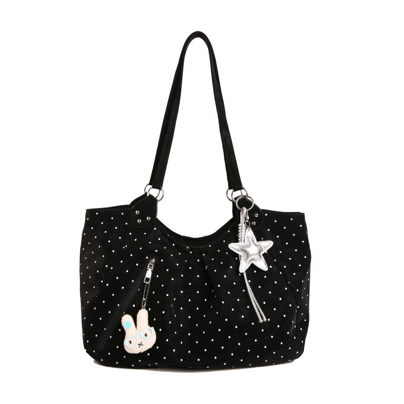 Punkte dekorative Handtasche