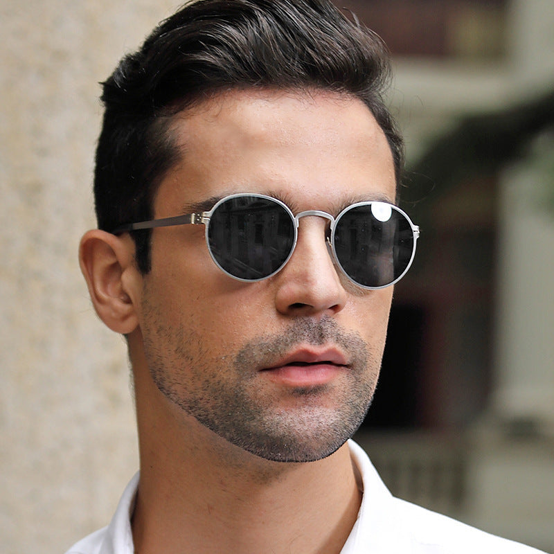 Damen elegante runde Sonnenbrille mit UV-Schutz Brehn