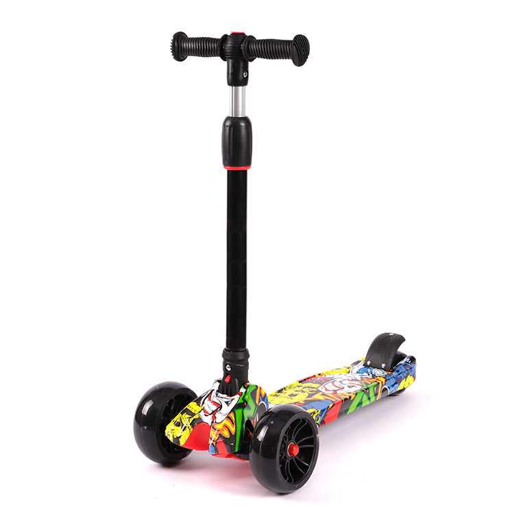 Bunte Grafik Kickboard Brehn