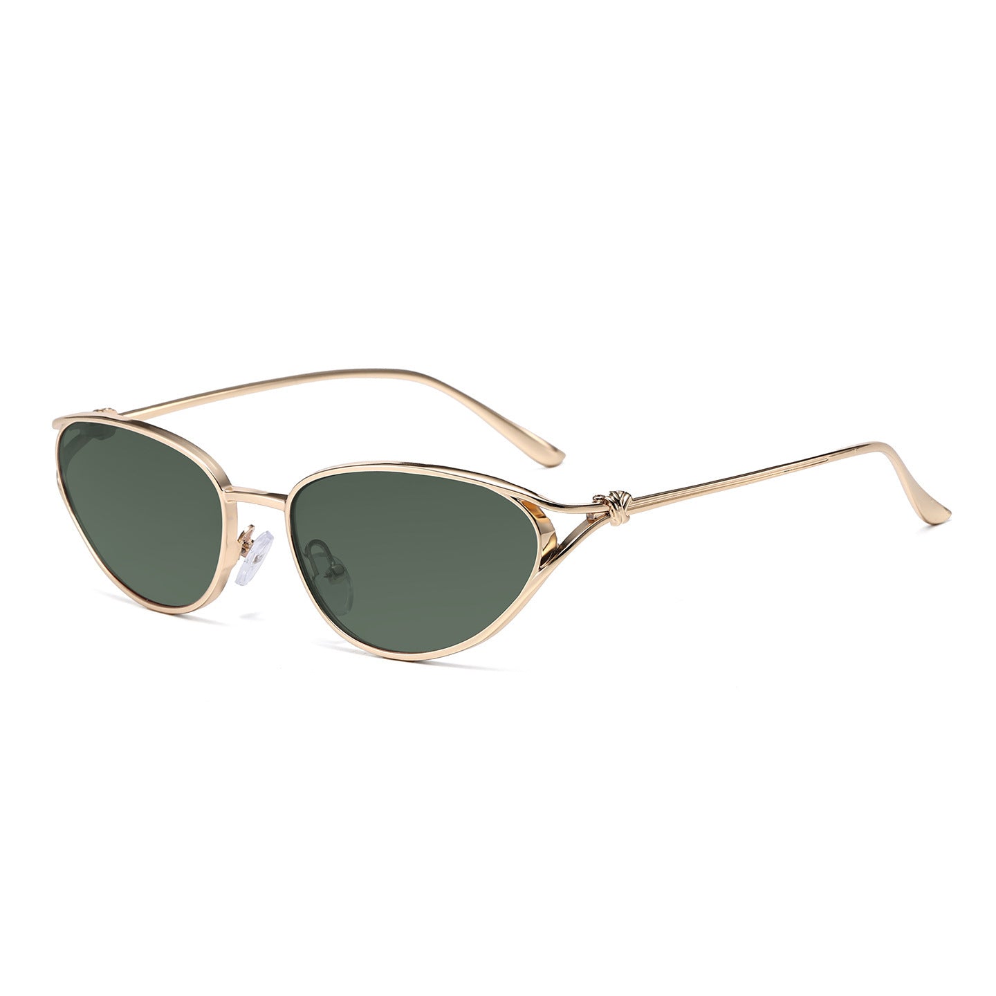 Cat-Eye Sonnenbrille mit eleganten metallischen Akzenten Brehn