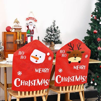 Festliche Stuhlüberzieher mit Weihnachtsmotiv Brehn