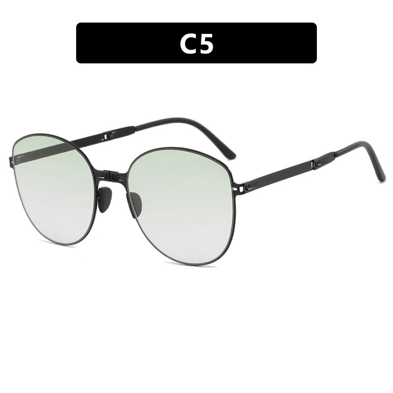 Damen trendige Oversized Sonnenbrille im futuristischen Design Brehn