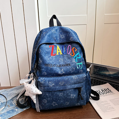 Lässiger Rucksack mit Sternenmuster