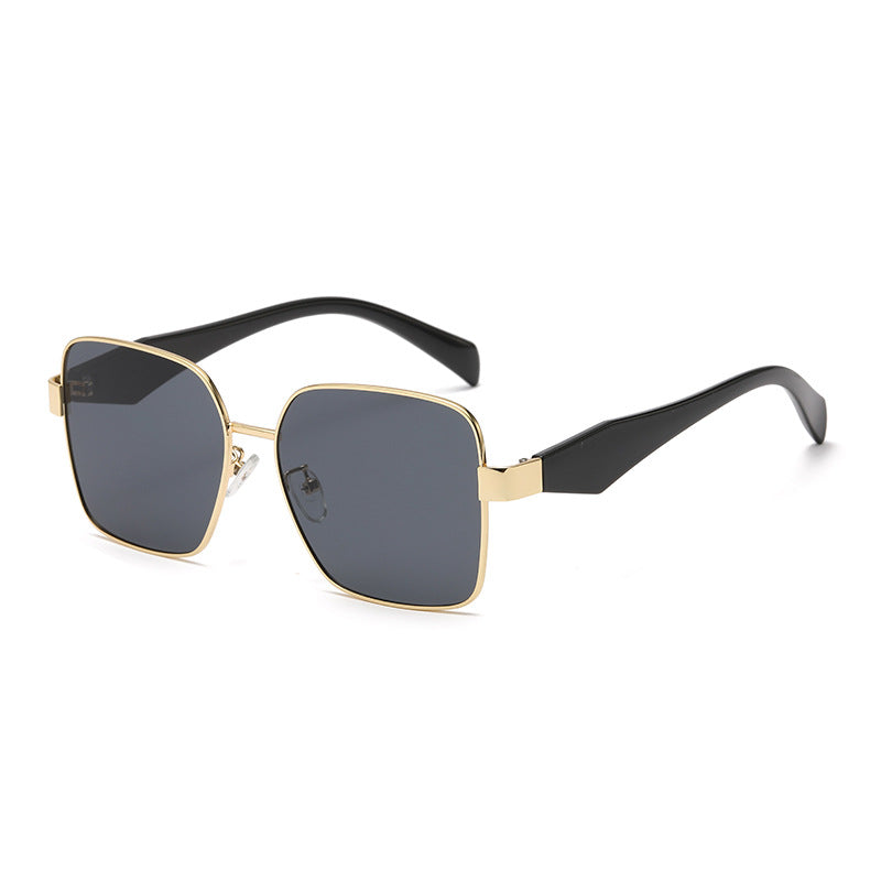 Damen stilvolle quadratische Sonnenbrille mit geschwungenem Rahmen Brehn
