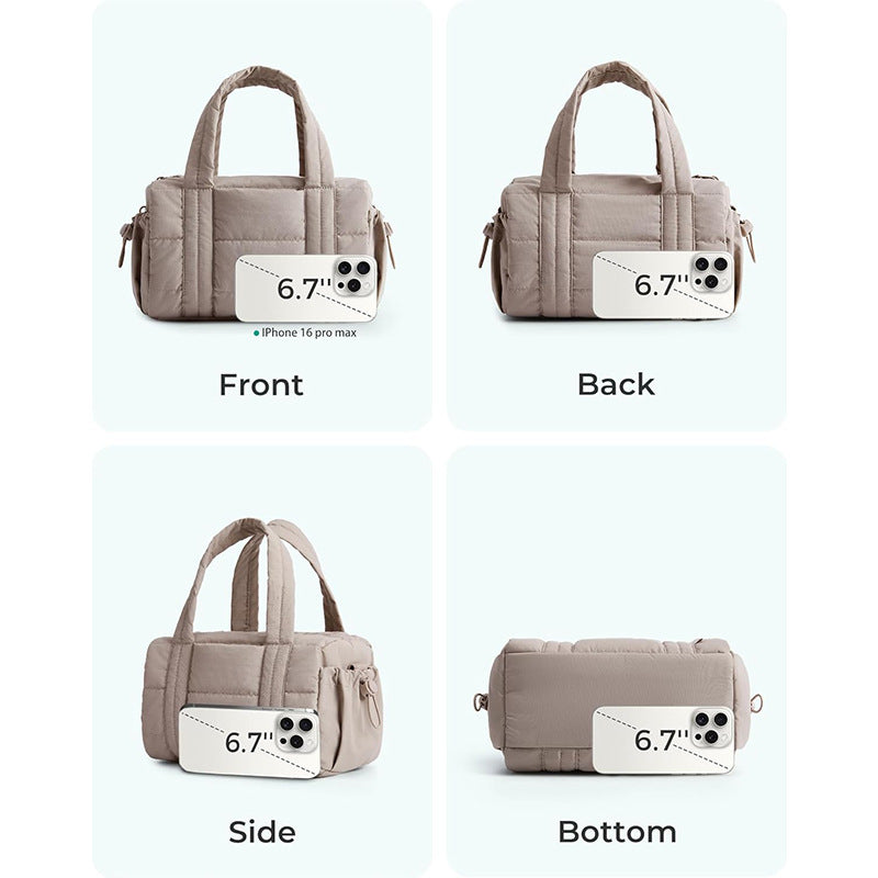 Multifunktionale Gepolsterte Handtasche Brehn