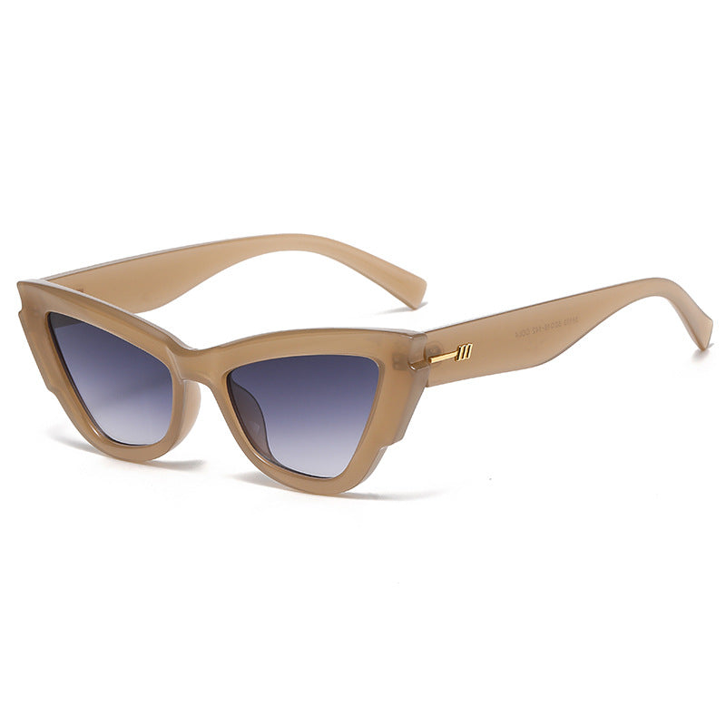 Damen modische Sonnenbrille im extravaganten Schildpatt-Design Brehn