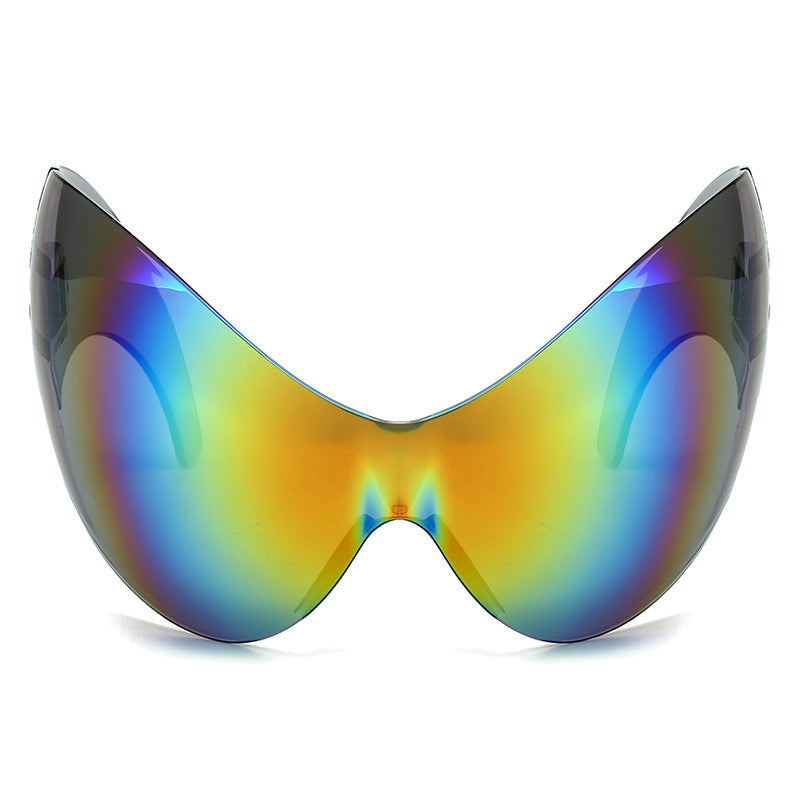 Oversized futuristische Schild Sonnenbrille Brehn