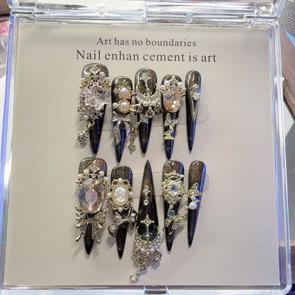 Dekorative Artikulierte Press-On Nail Set