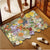Blumenmotiv rutschfester Badezimmerteppich Brehn