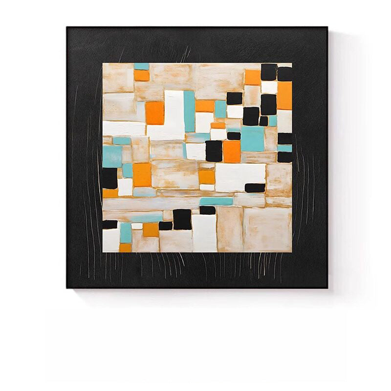 Abstrakte expressionistische Leinwandkunst für Wände