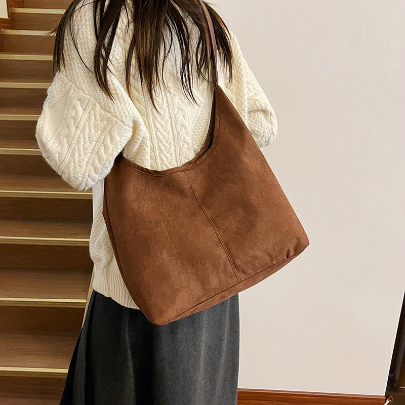 WoChic Wildleder Hobo Bag Brehn