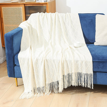 Damen kuschelige Strickdecke Brehn