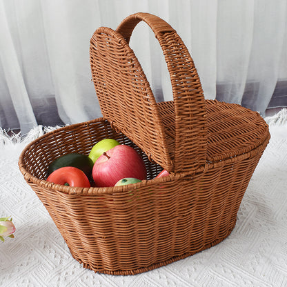 Handgewebter Picknickaufbewahrungskorb Brehn