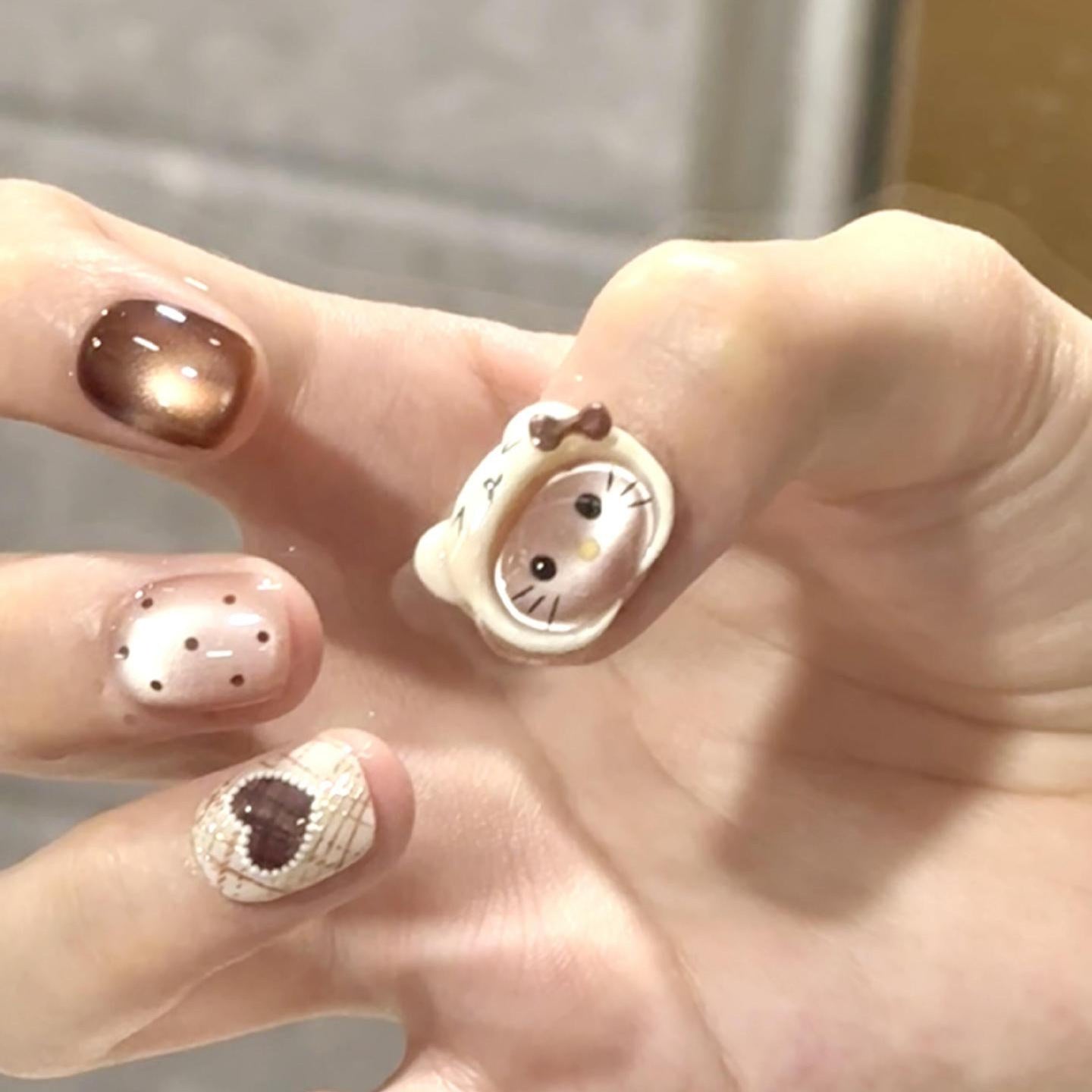 Kunstnägel mit Verspieltem Tierdesign Brehn