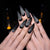 Künstlerisches Spiralmuster Nagelverlängerungen Brehn