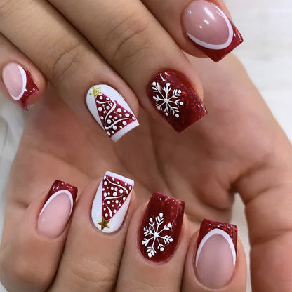 Festliche thematische Acryl-Nagelkunstverlängerungen Brehn