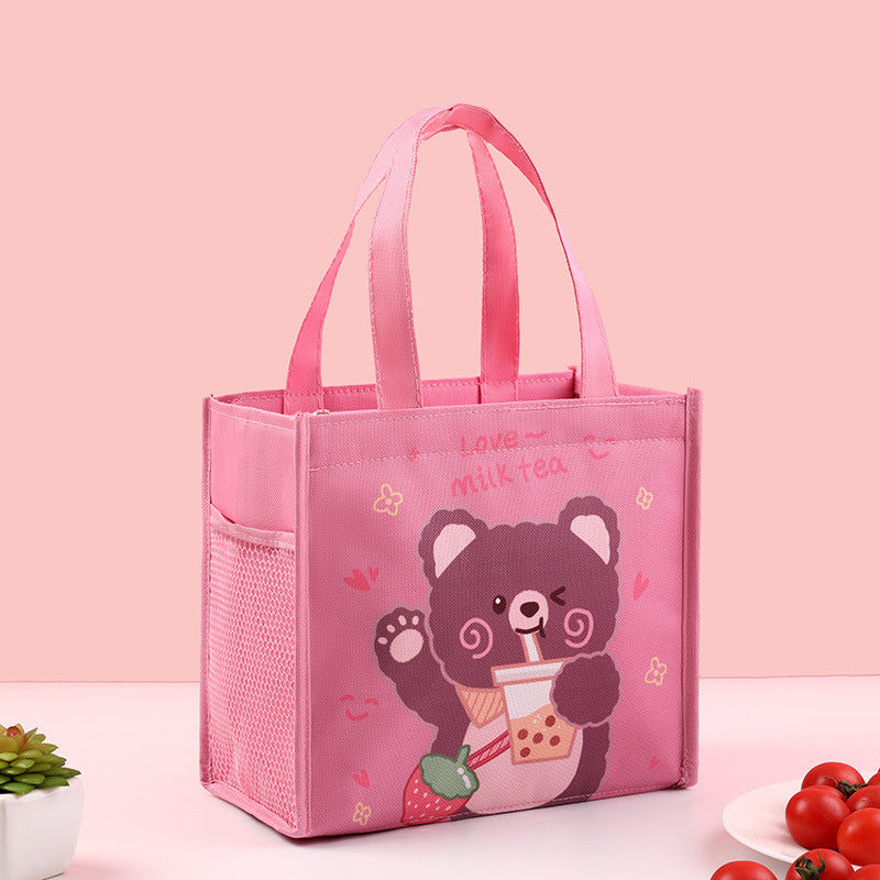 Kinder Isolierte Cartoon Lunch Tasche Brehn
