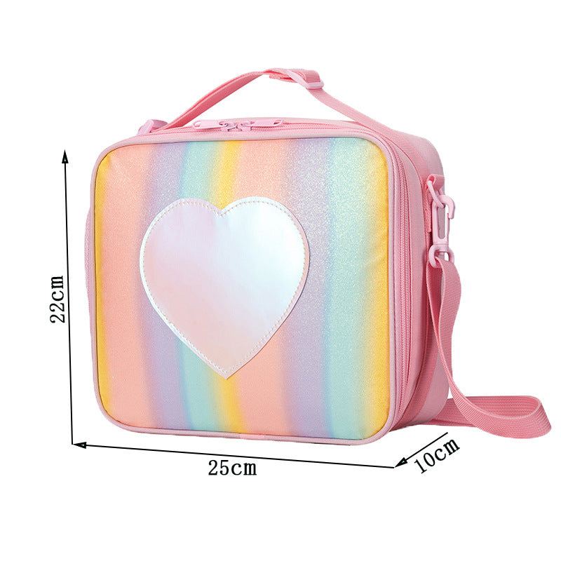 Isolierte Regenbogen Lunch Tasche