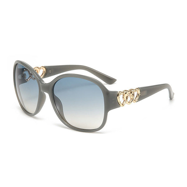 Damen elegante Sonnenbrille mit exquisite Rahmenverzierung Brehn