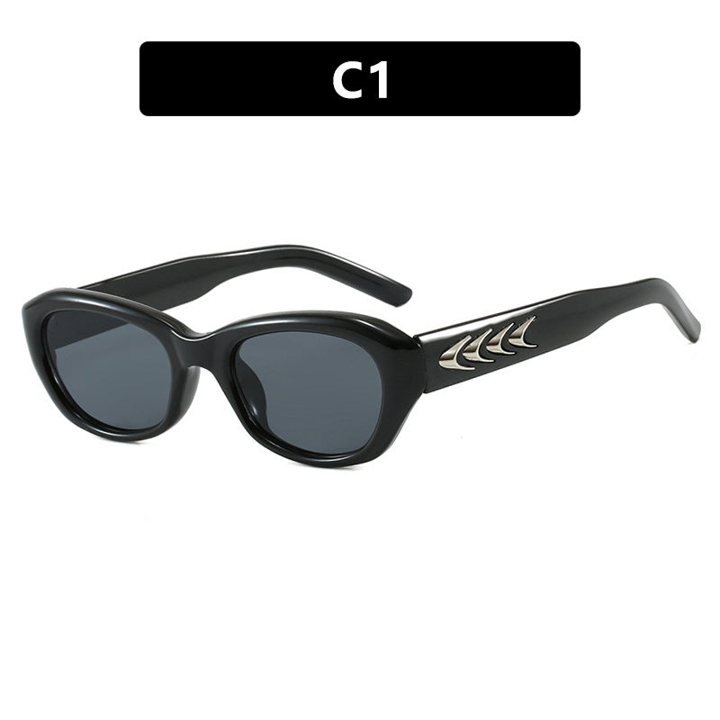 Damen modische Sonnenbrille mit sculpturalen Akzenten Brehn