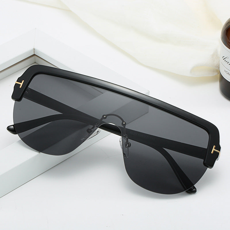 Zeitgenössische Voll-Rahmen Schildkröten-Sonnenbrille Brehn